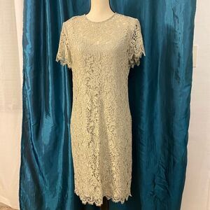 Ralph Lauren black label lace/silk dress, size 10